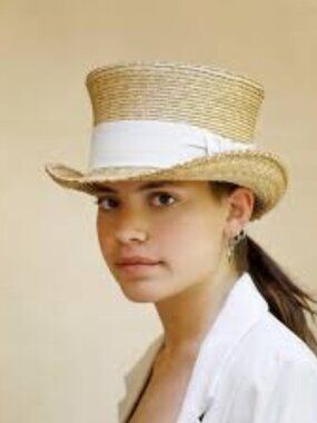 Carles Marti Chapeaux Straw Top Hat